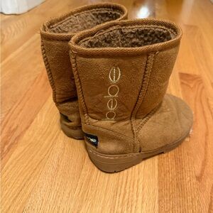 Bebe Tan Cozy Boots